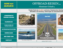 Tablet Screenshot of offroad-reisen.com